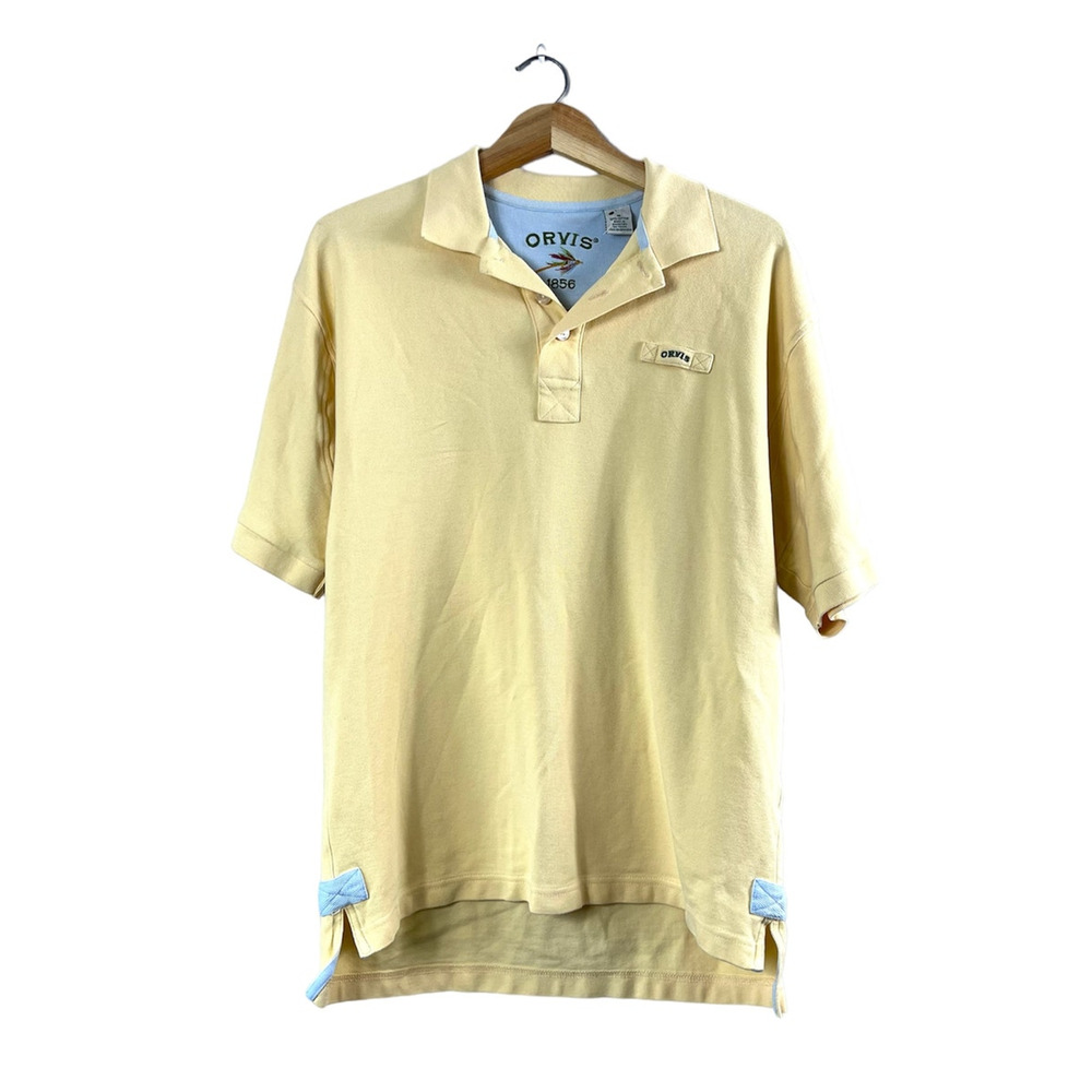Men's Yellow Orvis Polo Shirt M